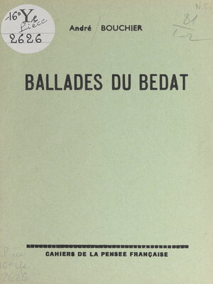 cover image of Ballades du Bedat